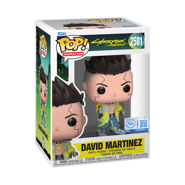 David Martinez With Chance Of Glow Chase 2581 Cyberpunk Edgerunners hmv Exclusive Funko Pop Vinyl - 2