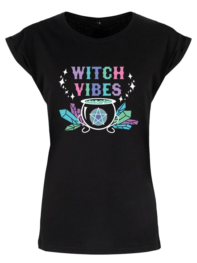 Witch Vibes Ladies Fit Tee (Large) - 1