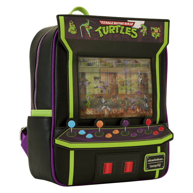 Vintage Arcade Mini Backpack TMNT 40th Anniversary Loungefly - 2