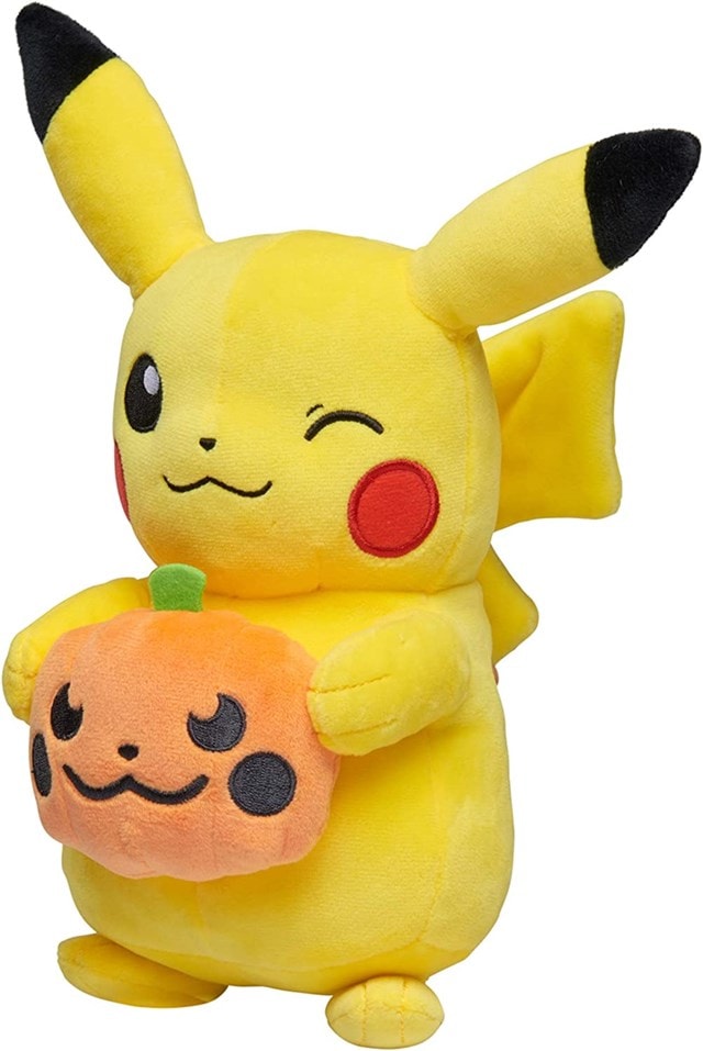 8" Halloween Pikachu With Pumpkin Pokémon Plush - 2