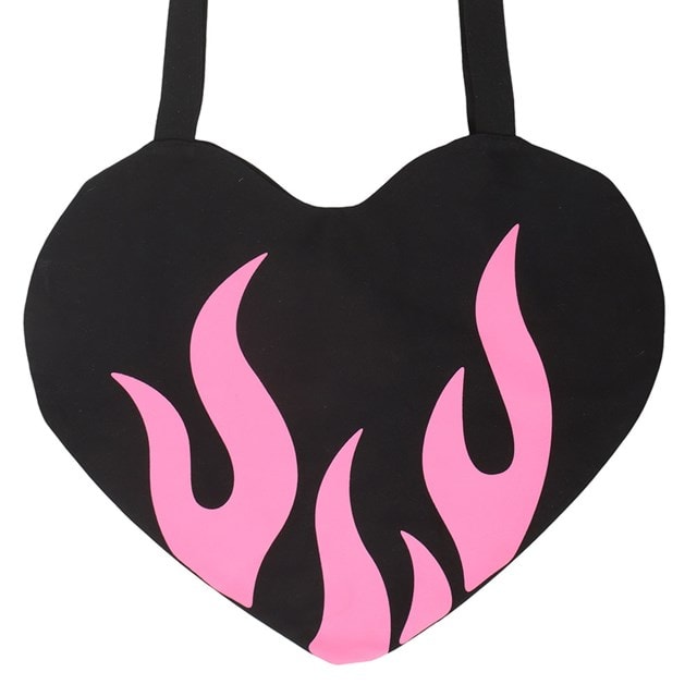 Burning Heart Satin Tote Bag - 2