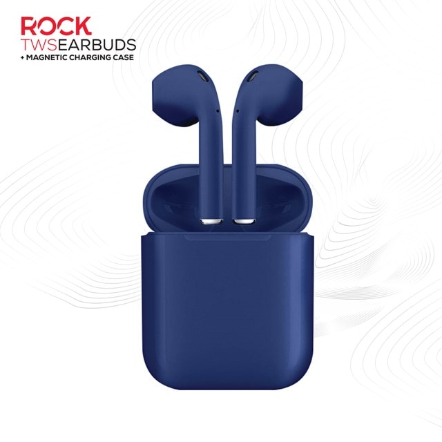 Rock TWS Navy Blue True Wireless Bluetooth Earphones - 1