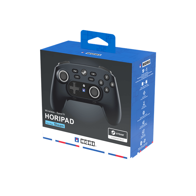 Hori Wireless HORIPAD for Steam - Midnight Black - 8