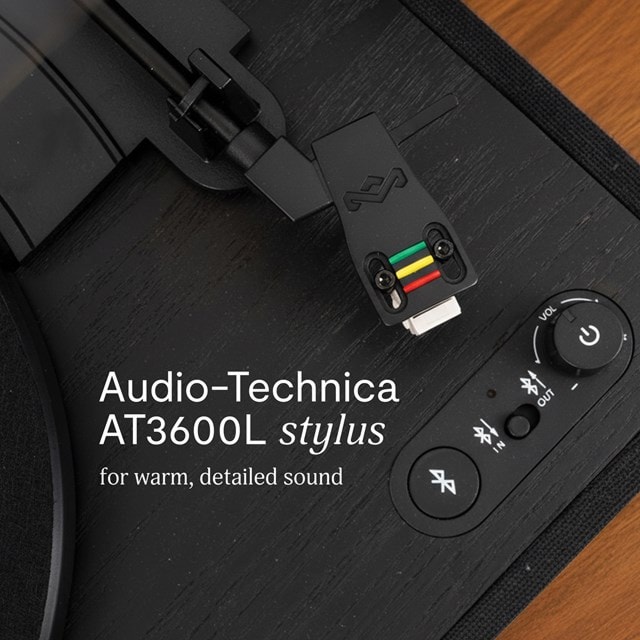 House of Marley Revolution Black Bluetooth Turntable & Speakers - 7