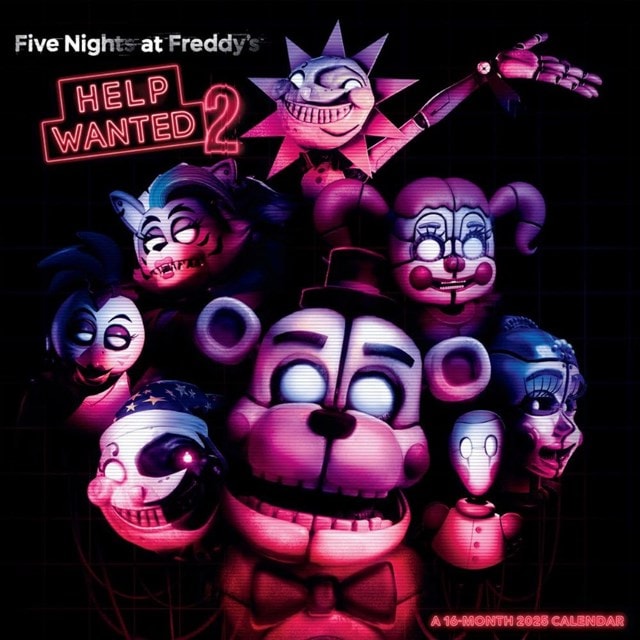 Five Nights At Freddy's FNAF 2025 Square Calendar - 1