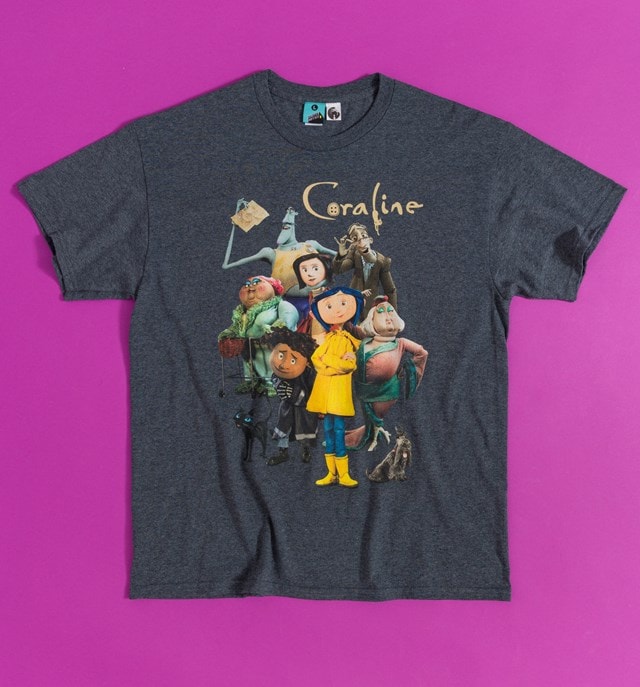 Coraline Good And Evil hmv Exclusive Grey Tee (Small) - 1