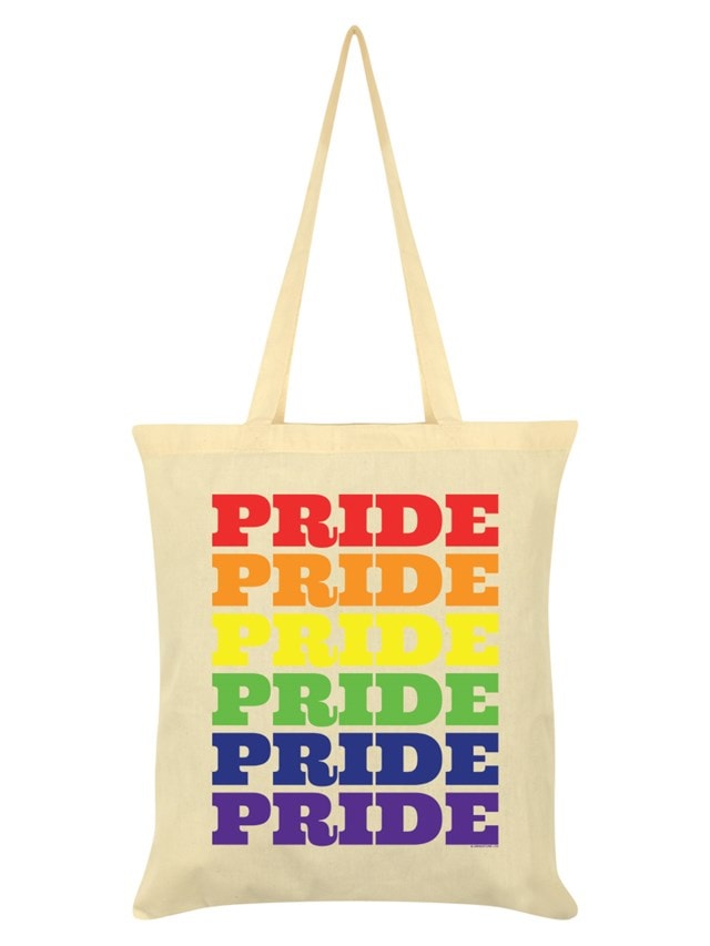 Pride Repeat Cream Tote Bag - 1