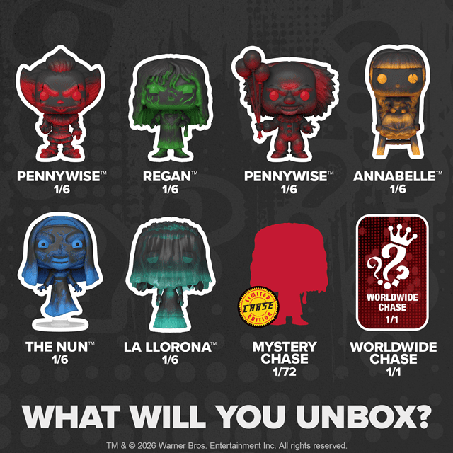 Warner Bros Horror Mystery Funko Pop Vinyl Blind Box - 3