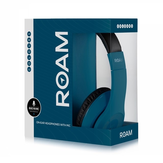 Roam Colours Midnight Blue Headphones w/Mic (hmv Exclusive) - 1