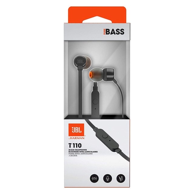 JBL Tune T110 Black Earphones - 8