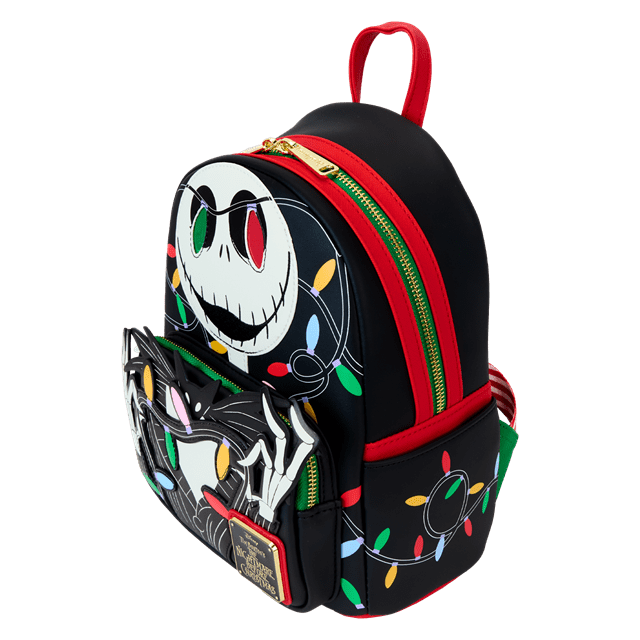 Smiling Jack Light Up Nightmare Before Christmas Loungefly Mini Backpack - 4