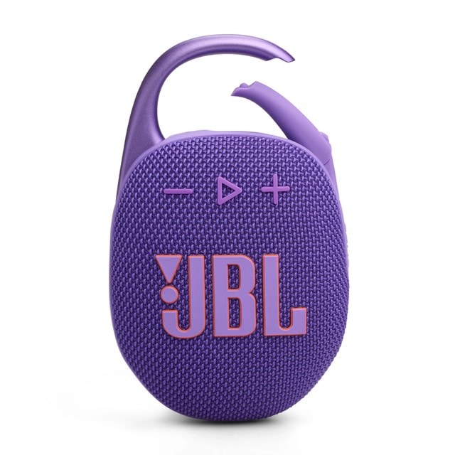 JBL Clip 5 Purple Bluetooth Speaker - 4