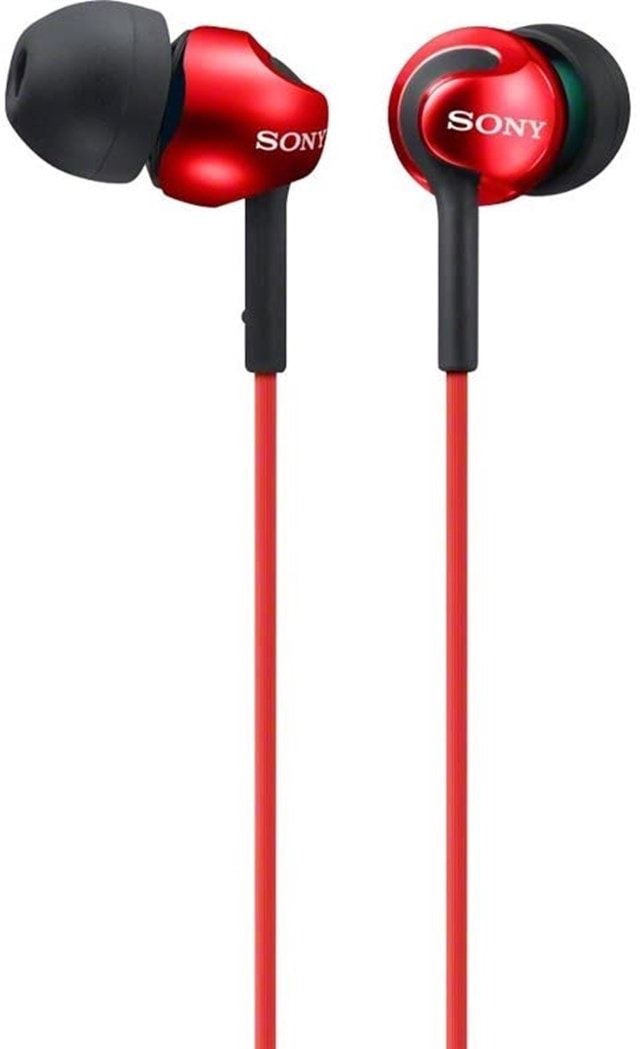 Sony MDREX110 Red Earphones W/Mic - 2