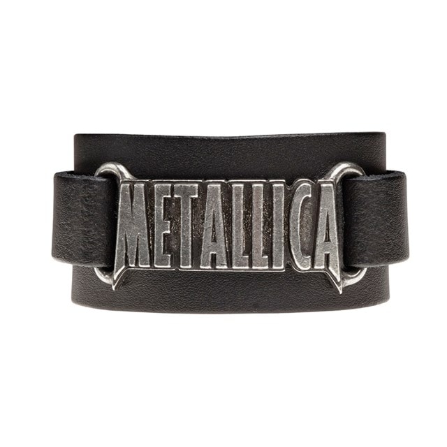 Metallica Logo  Bracelet Leather Wriststrap Jewellery - 3