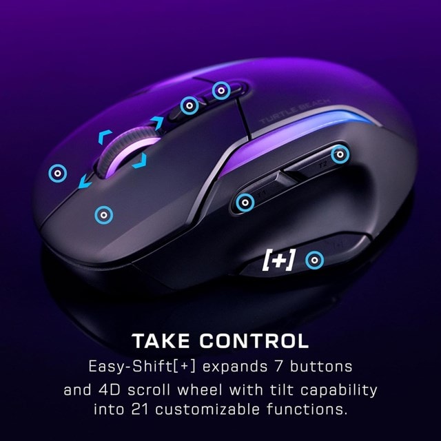 Turtle Beach Kone II Air Wireless Ergonomic Gaming Mouse - Black - 2