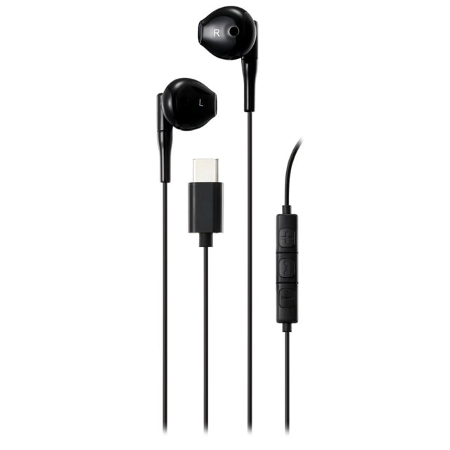 Streetz C210 Black USB-C Earphones - 1