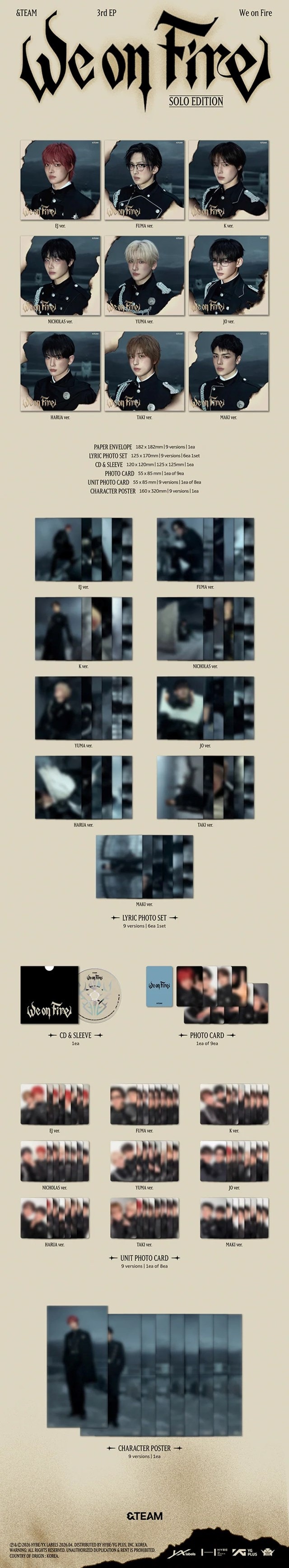 3rd EP 'We On Fire' (Solo Ver.) - 2