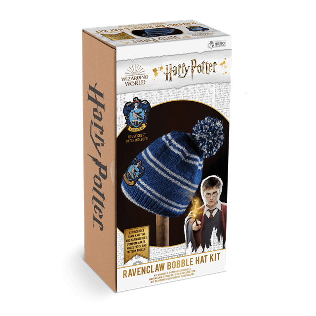 Harry Potter: Ravenclaw Bobble Hat Kit: Knit Kit: Hero Collector - 4