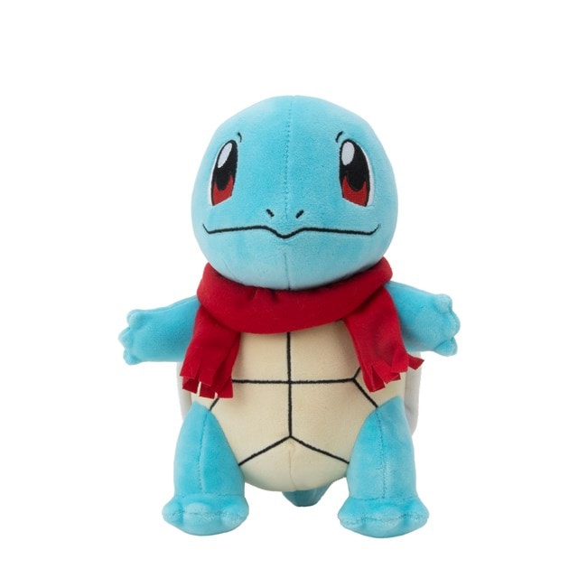 Holiday Squirtle With Red Scarf Pokemon Plush - 4