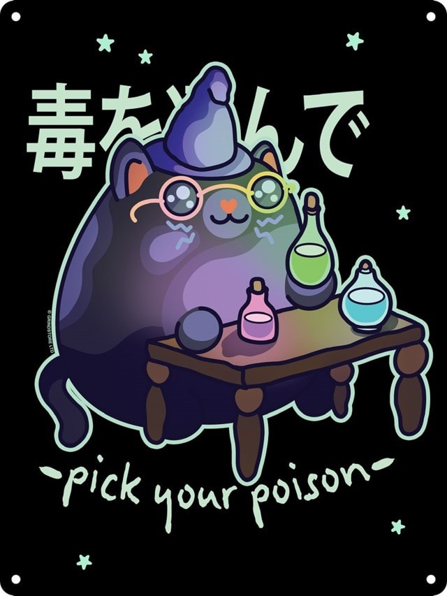 Kawaii Coven Pick Your Poison Mini Tin Sign - 1