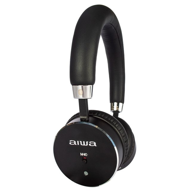 Aiwa HSTBTN-800 Black Active Noise Cancelling Bluetooth Headphones - 2