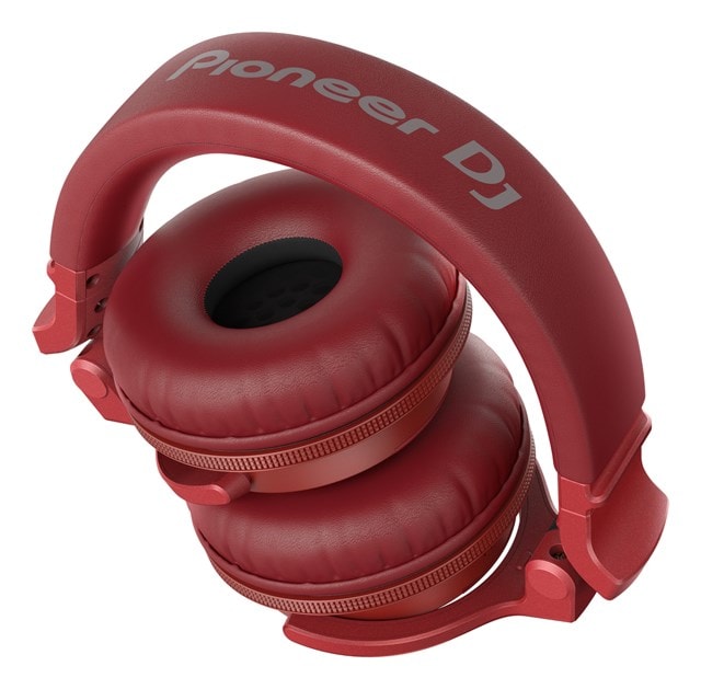 Pioneer DJ HDJ-CUE1BT Red DJ Bluetooth Headphones - 2