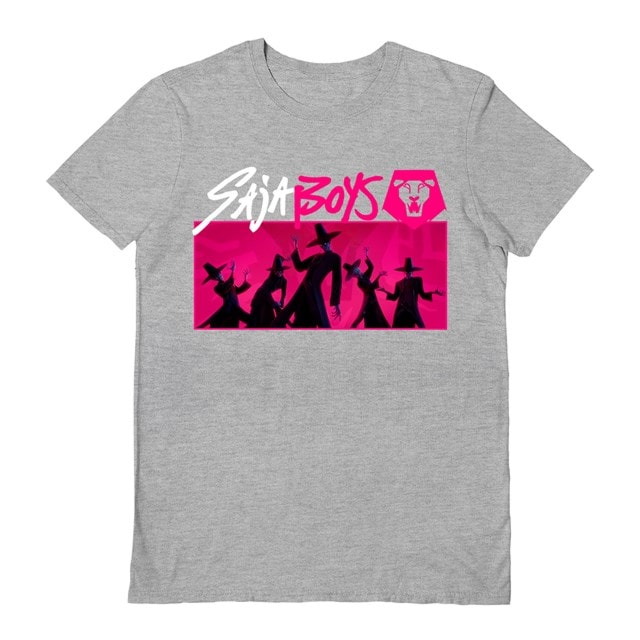 T-shirt - Kpop Demon Hunters - Noir Saja Boys 10 Ans