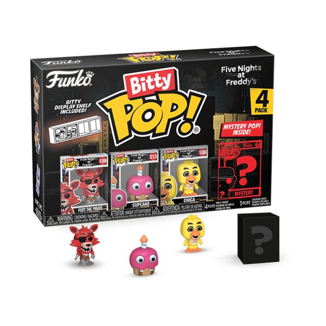 Foxy Five Nights At Freddys FNAF Bitty Pop 4 Pack - 1