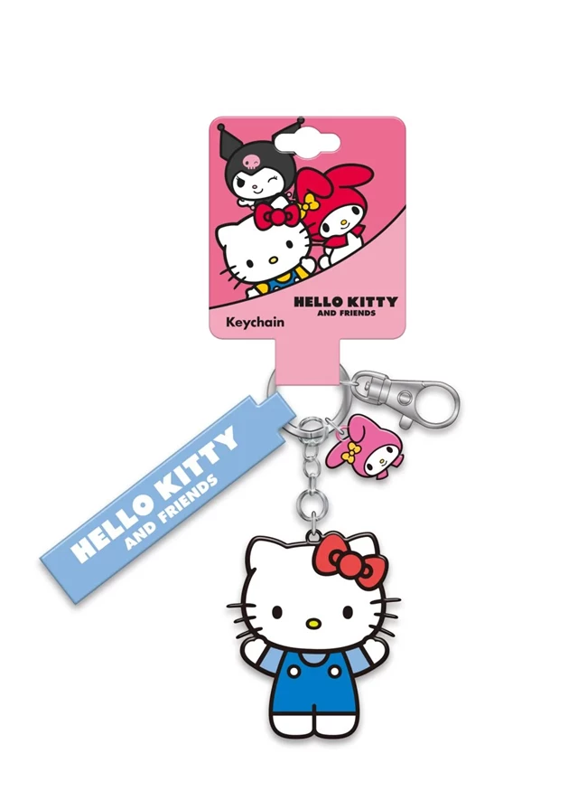 Hello Kitty And My Melody 3D Rubber Keychain - 1