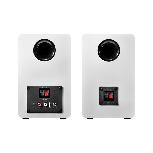 Audio Technica AT-SP3X White Bluetooth Bookshelf Speakers - 2