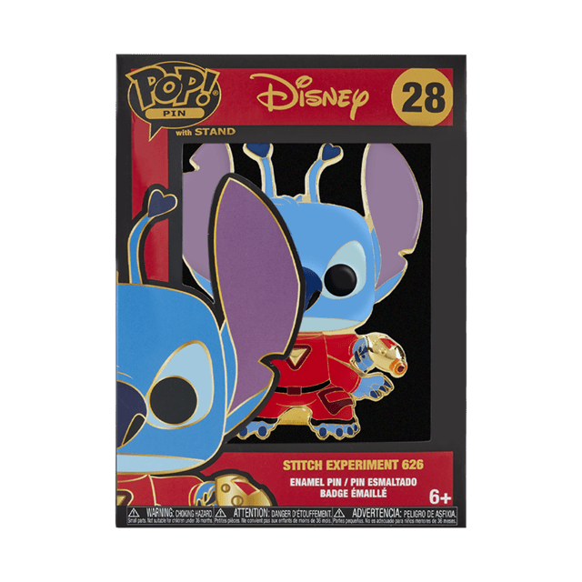 Stitch Experiment 626 Group Lilo And Stitch Loungefly Pop Pin With Chance of Chase - 2