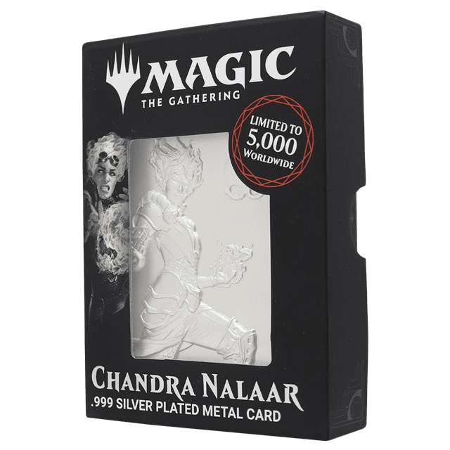 Magic the Gathering Limited Edition .999 Silver Plated Chandra Nalaar Metal Collectible - 3