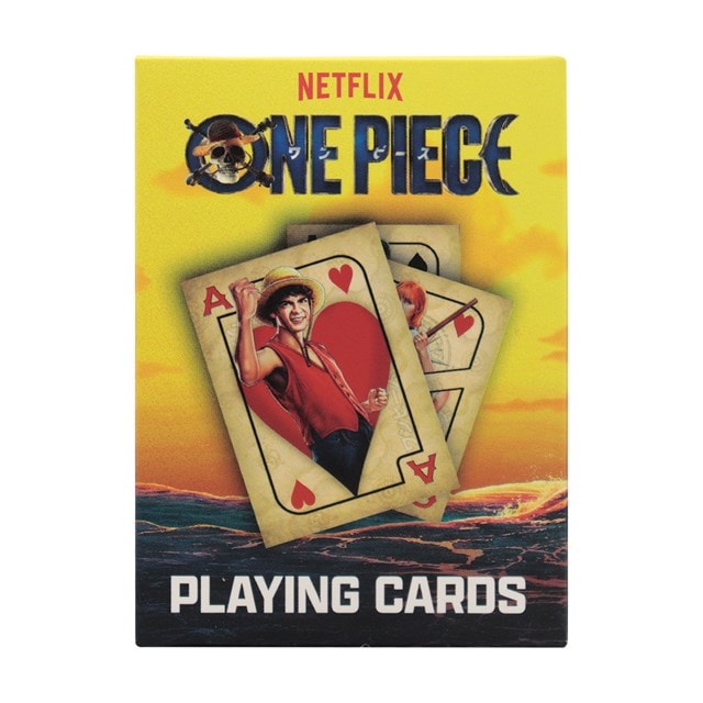One Piece Live Action Keyring, Pin Badge & Playing Cards Gift Set - 5