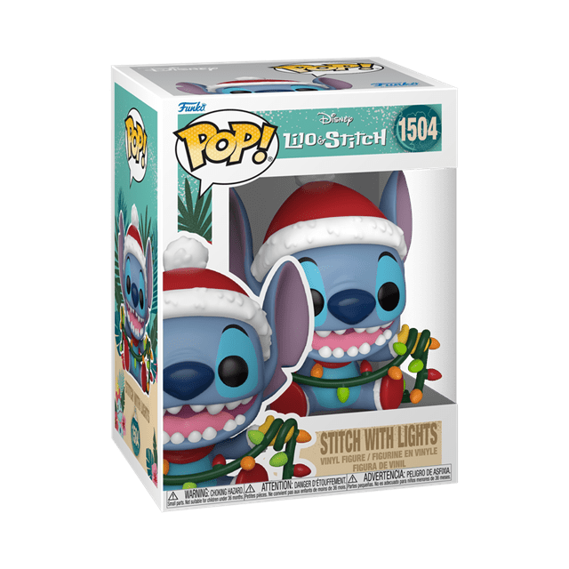 Stitch With Lights 1504 Lilo & Stitch Holiday Funko Pop Vinyl - 2