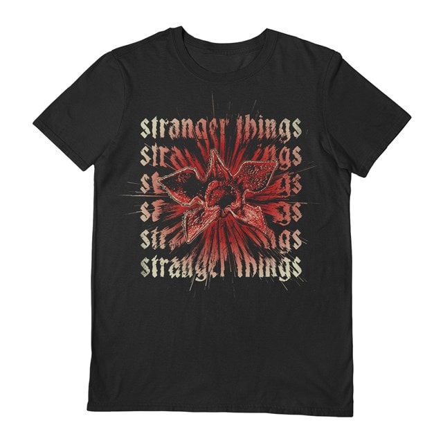 Demogorgon Scream Stranger Things Season 4 Black Tee (hmv Exclusive) (Large)