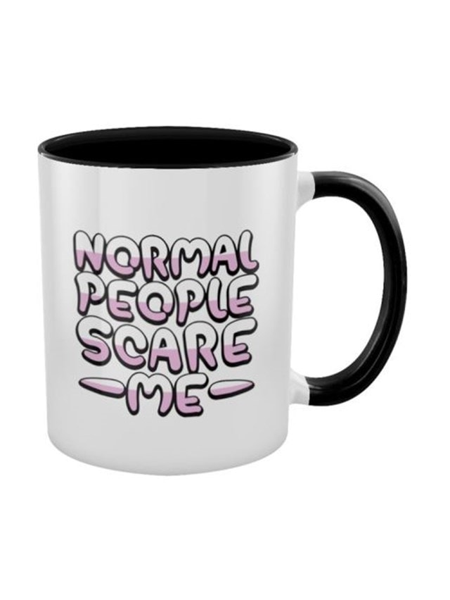 Mio Moon Normal People Scare Me Black Coloured Inner Mug - 3