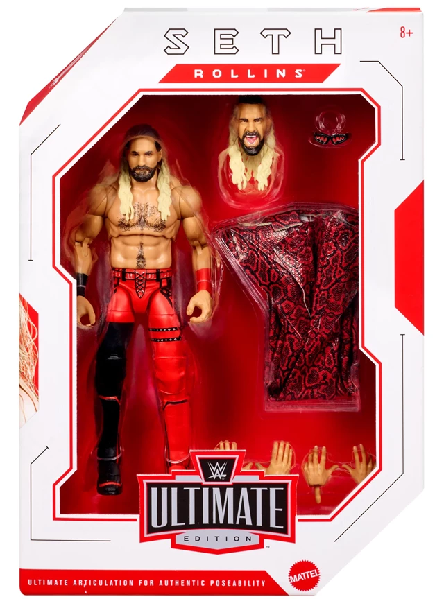 Seth Rollins Raw on Netflix Premiere 2025 WWE Ultimate Edition 6-Inch Mattel Action Figure - 2