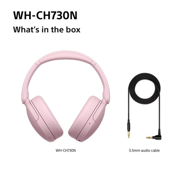Sony WH-CH730N Pink Noise Cancelling Bluetooth Headphones - 10