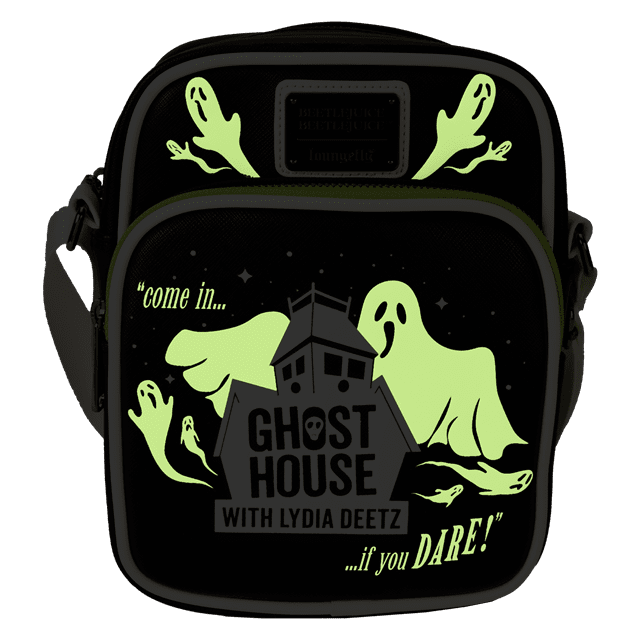 Beetlejuice Beetlejuice Ghost House Glow In The Dark Loungefly Crossbody Bag - 2