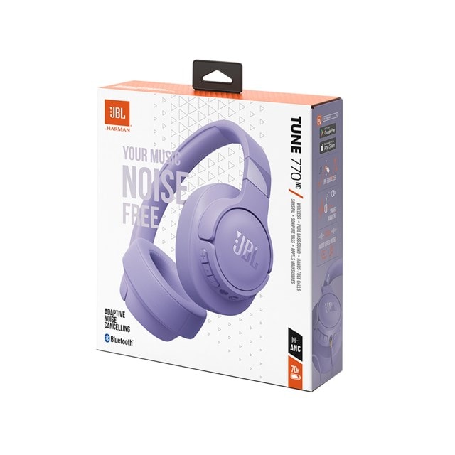 JBL Tune T770NC Purple Noise Cancelling Bluetooth Headphones - 8