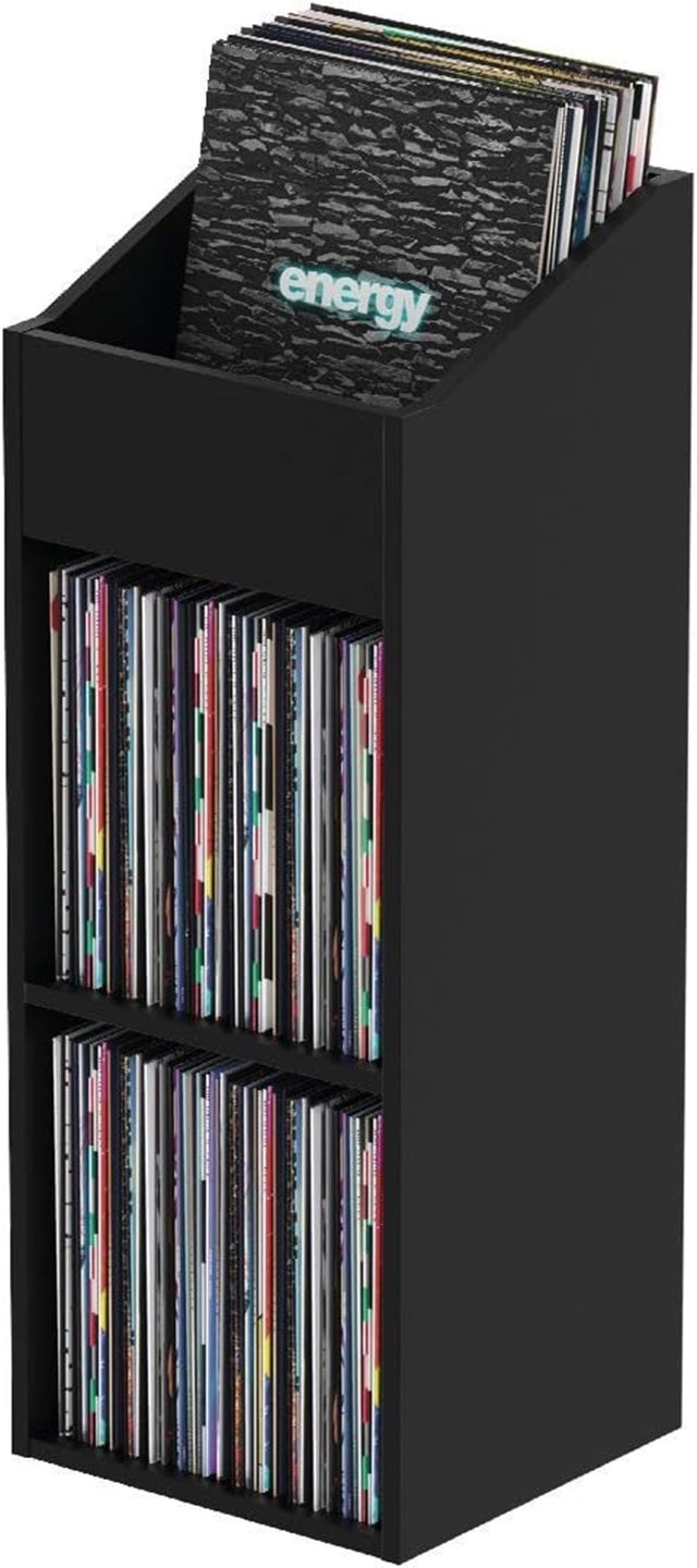 Glorious Record Rack 330 Black Vinyl Storage - 1
