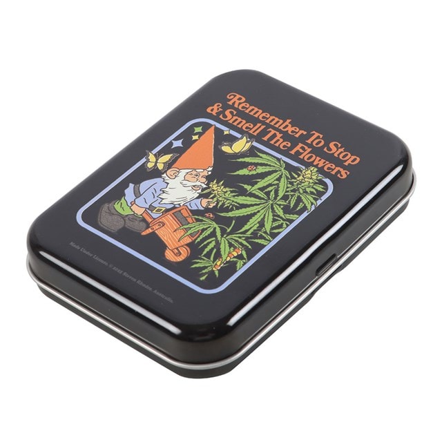 Remember To Stop & Smell The Flowers Steven Rhodes Metal Stash Tin - 2