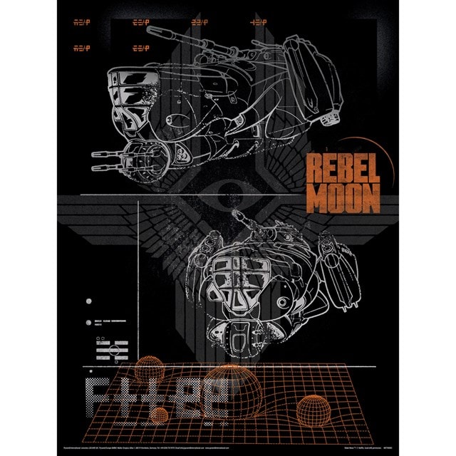 Ship Specs Rebel Moon Metallic Print 30 x 40cm - 1