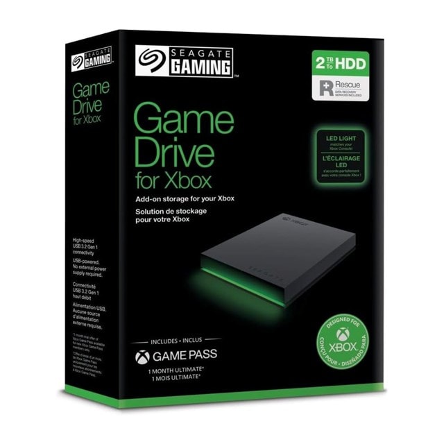 Seagate Gaming Hard Drive for Xbox - 2TB - 8