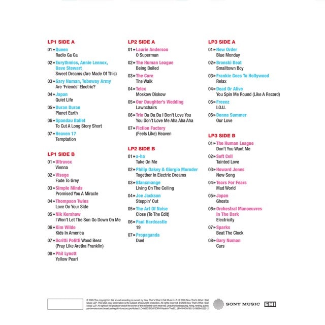NOW That's What I Call an Era - (FEELS LIKE) HEAVEN: 1978-1985 - Red, Blue, Pink 3LP - 3