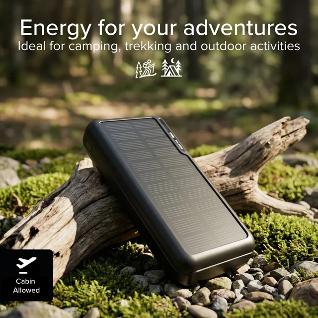 SBS Solar 10,000mAh Power Bank - 10