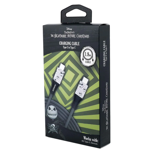 Nightmare Before Christmas Jack Grid USB-C Cable 2M - 2