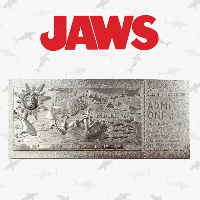 Jaws: Silver Plated Ticket Metal Replica (online only) - 1