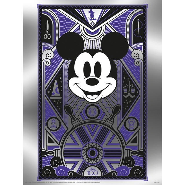Mickey Mouse Disney 100 Metallic Poster - 1