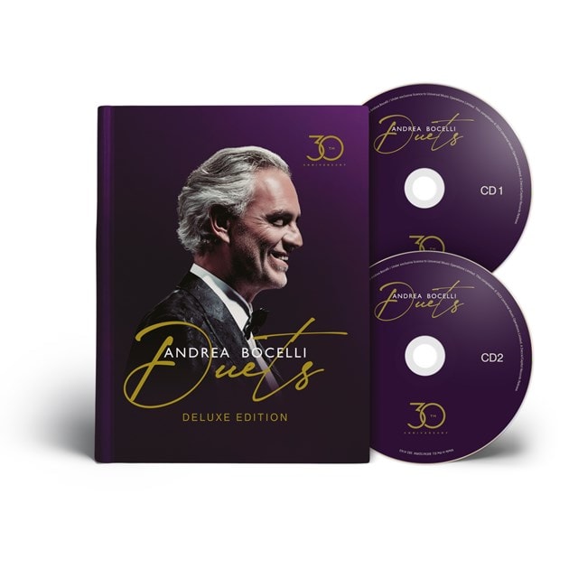 Andrea Bocelli: Duets 30th Anniversary! - Deluxe Hardcover Book - 1